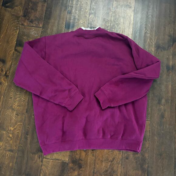 Sawyer Creek Vintage Women's XL Christmas Sweatshirt Nativity Scene Maroon‎ - Picture 7 of 7